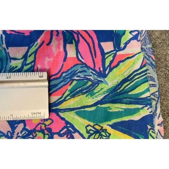 Lilly Pulitzer Kerri Maxi Dress Easy Tiger Floral Print Womens Small Sleeveless - Picture 6 of 10